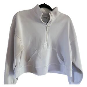 All in Motion Women's White Quarter-Zip Sweatshirt